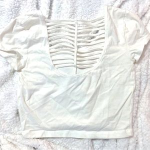 Charlotte Russe Strappy Back Crop Top